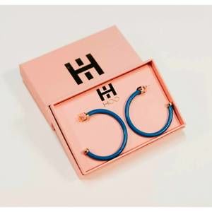 NEW HOO HOOPS hoop earrings in true blue